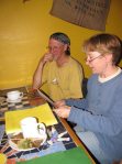 Elizabeth reads her work to Rick and other members of her writing group, AASP.